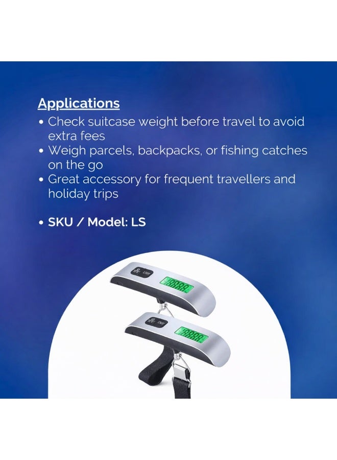 TaimAs 🧳 TaimAs Hand-Powered Digital Luggage Scale – 50kg / 110lb - Image 2